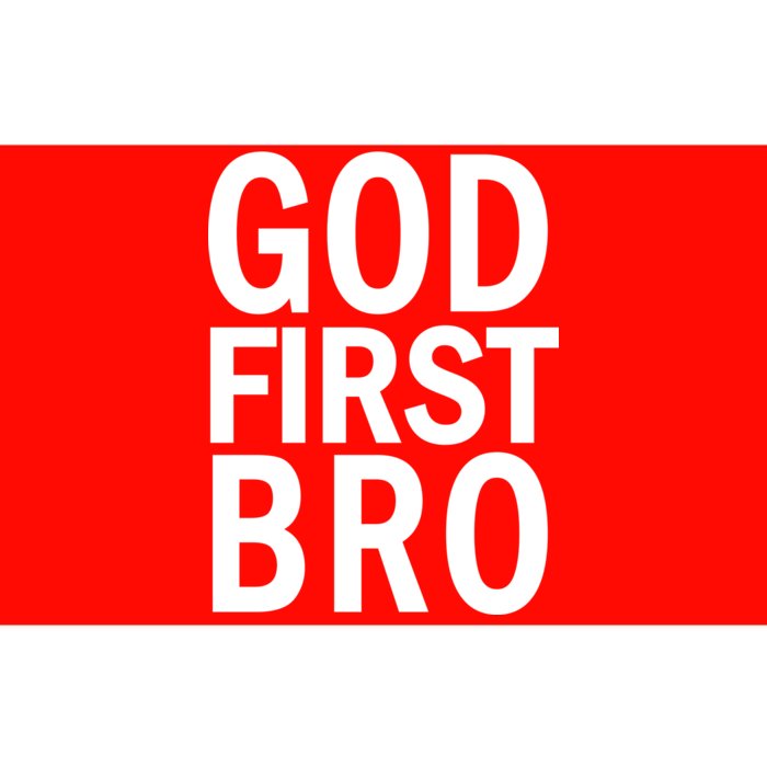 God First Bro Christian Bumper Sticker