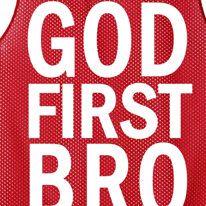 God First Bro Christian Mesh Reversible Basketball Jersey Tank