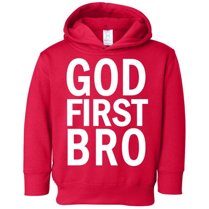 God First Bro Christian Toddler Hoodie