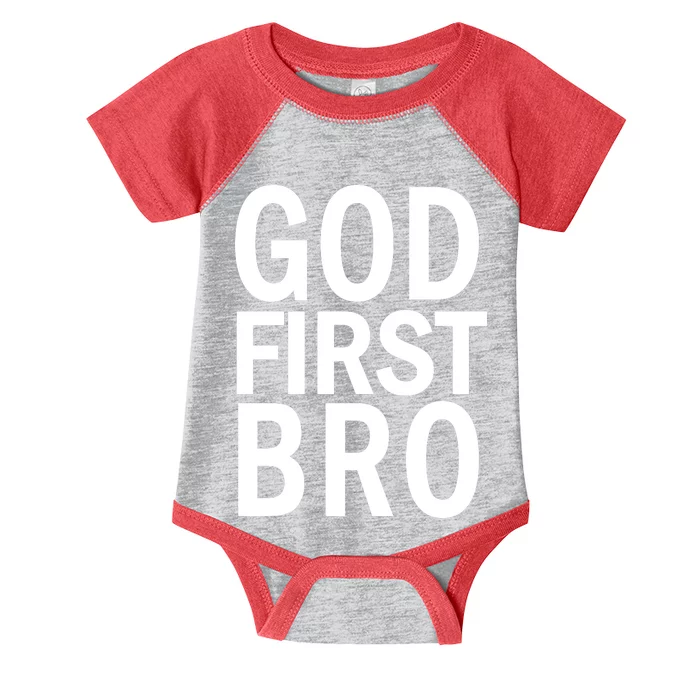 God First Bro Christian Infant Baby Jersey Bodysuit