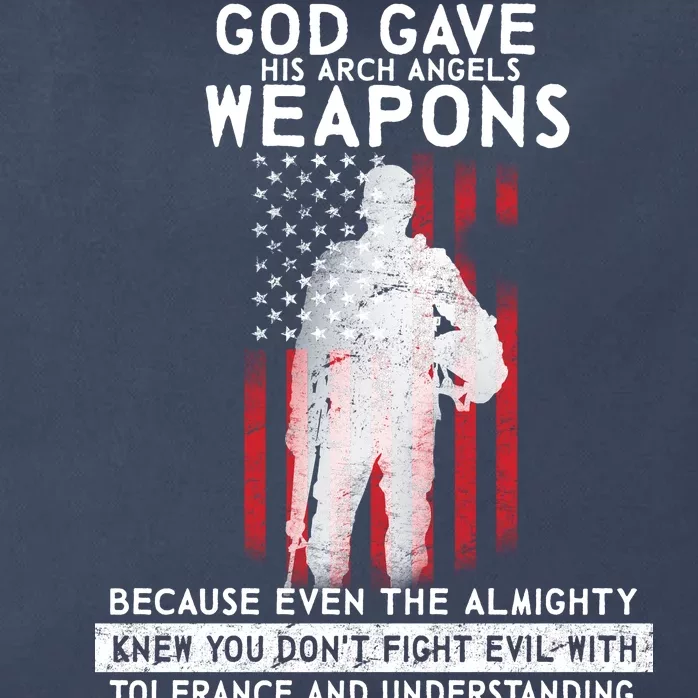 God Gave Weapons To Fight Evil Zip Tote Bag