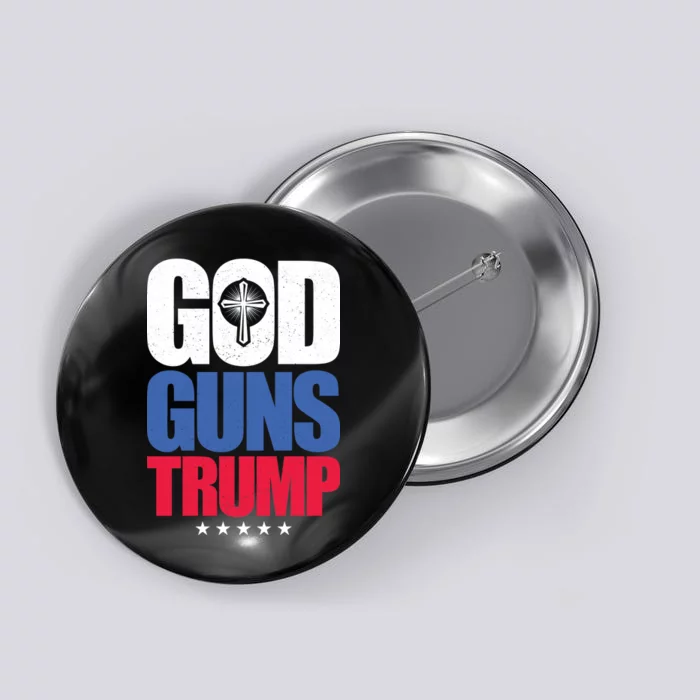 God Guns & Donald Trump Button