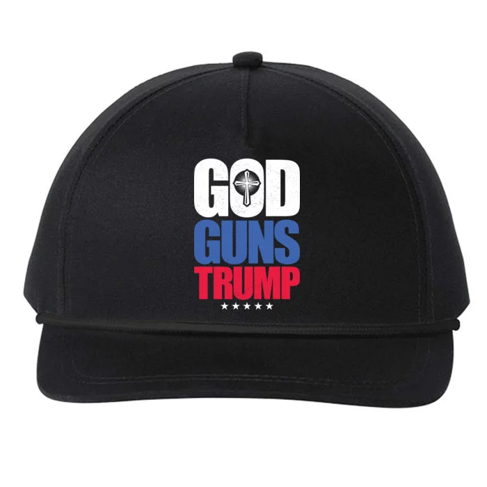 God Guns & Donald Trump Snapback Five-Panel Rope Hat