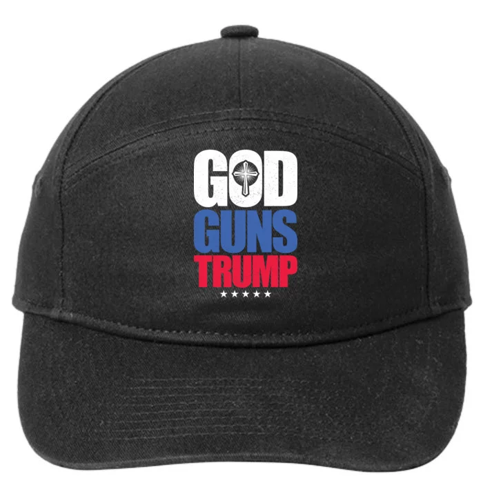 God Guns & Donald Trump 7-Panel Snapback Hat