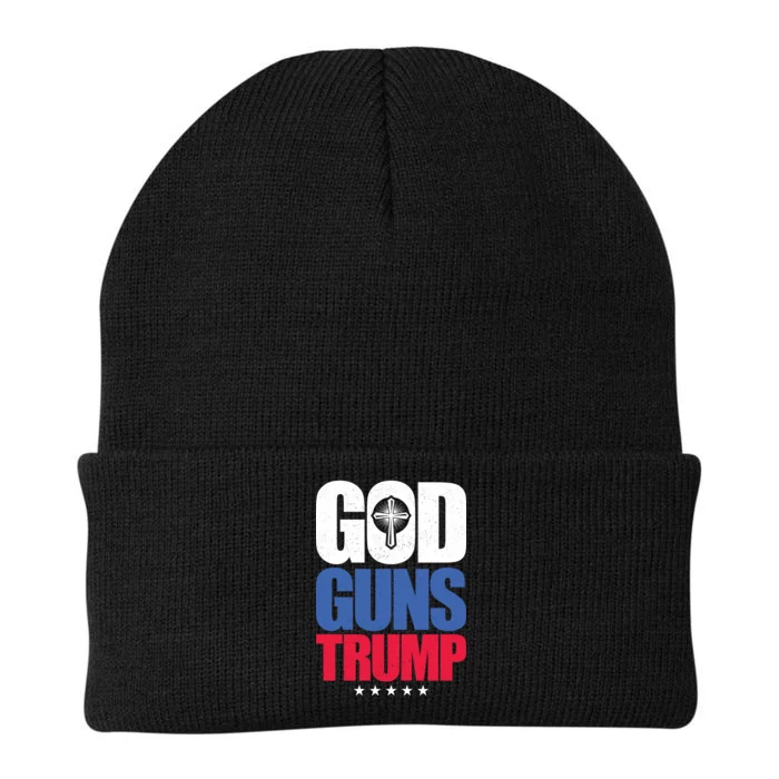 God Guns & Donald Trump Knit Cap Winter Beanie