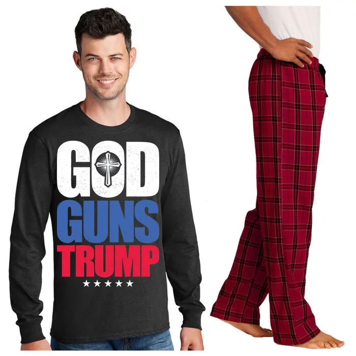 God Guns & Donald Trump Long Sleeve Pajama Set