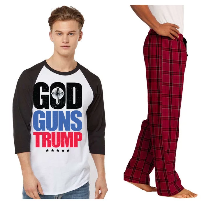 God Guns & Donald Trump Raglan Sleeve Pajama Set