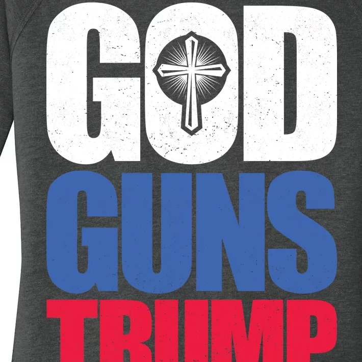 God Guns & Donald Trump Women's Perfect Tri Tunic Long Sleeve Shirt