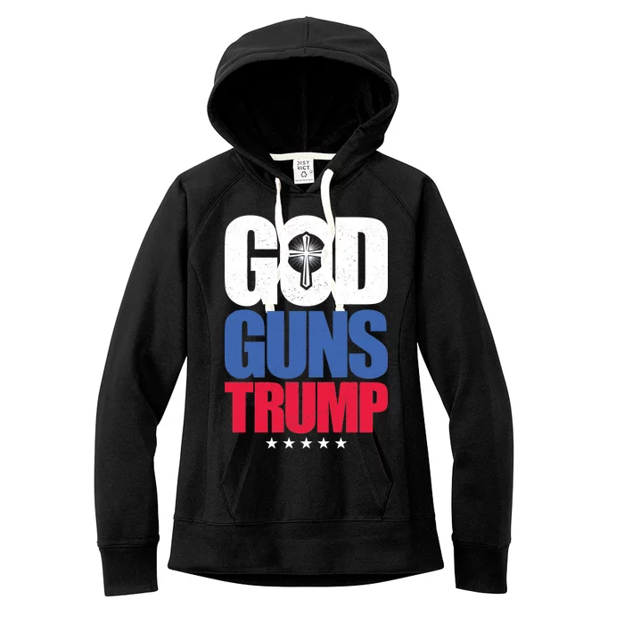 God Guns & Donald Trump Women's Fleece Hoodie