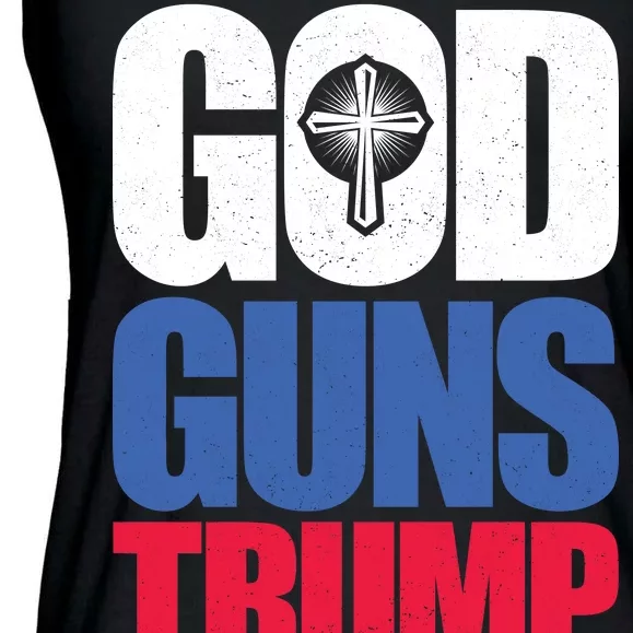 God Guns & Donald Trump Ladies Essential Flowy Tank