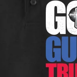 God Guns & Donald Trump Dry Zone Grid Performance Polo