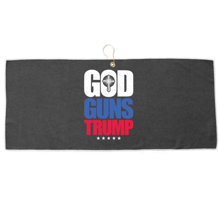 God Guns & Donald Trump Large Microfiber Waffle Golf Towel