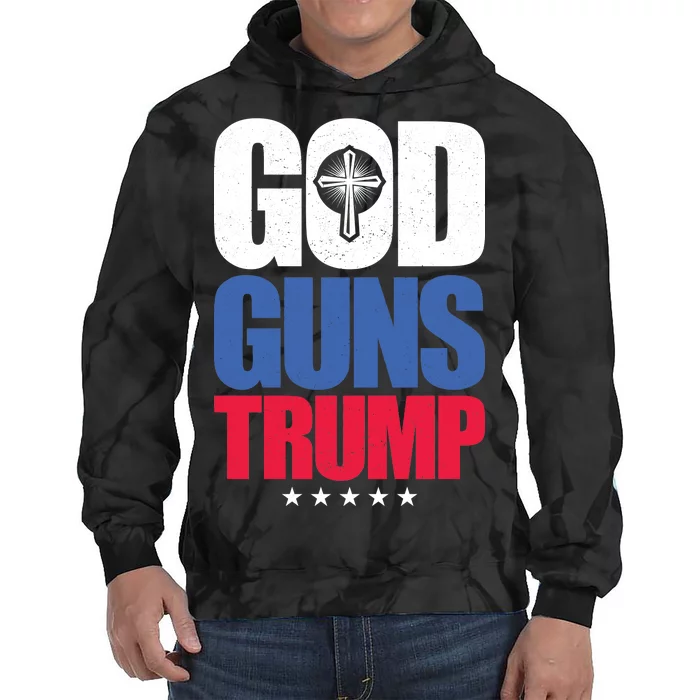 God Guns & Donald Trump Tie Dye Hoodie