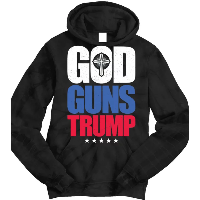 God Guns & Donald Trump Tie Dye Hoodie