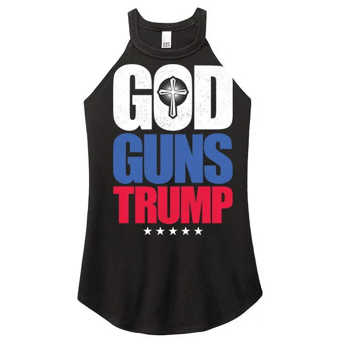 God Guns & Donald Trump Women’s Perfect Tri Rocker Tank