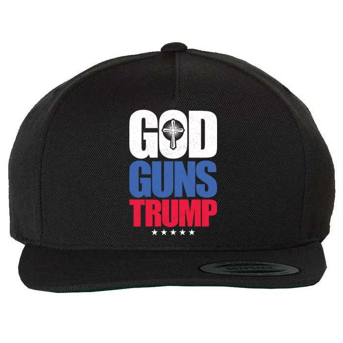 God Guns & Donald Trump Wool Snapback Cap