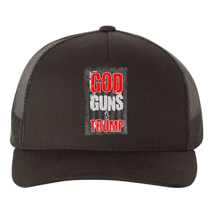 God Guns & Trump Yupoong Adult 5-Panel Trucker Hat