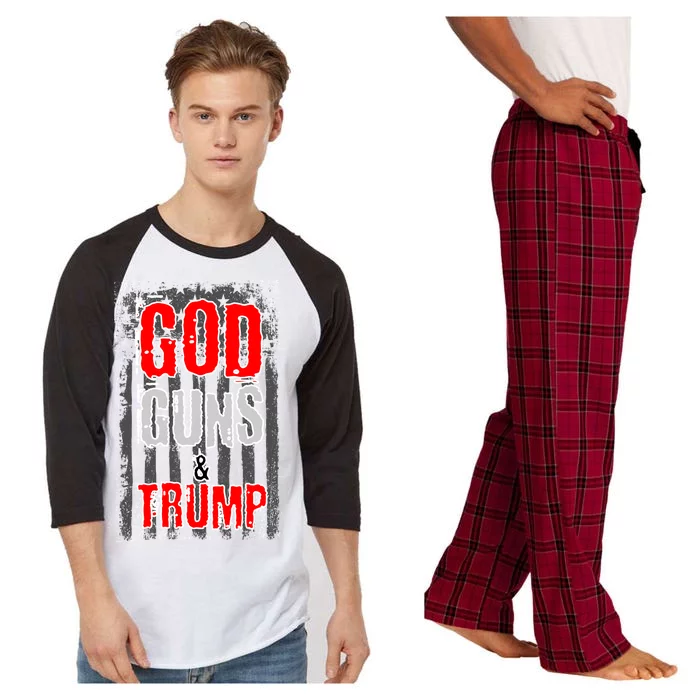 God Guns & Trump Raglan Sleeve Pajama Set