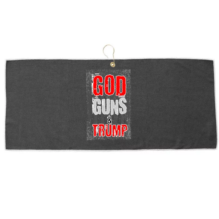 God Guns & Trump Large Microfiber Waffle Golf Towel