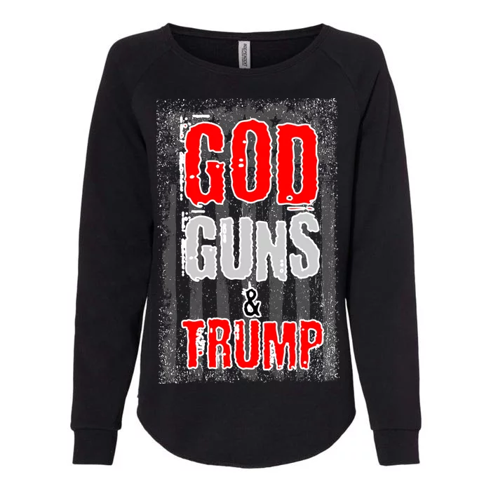 God Guns & Trump Womens California Wash Sweatshirt