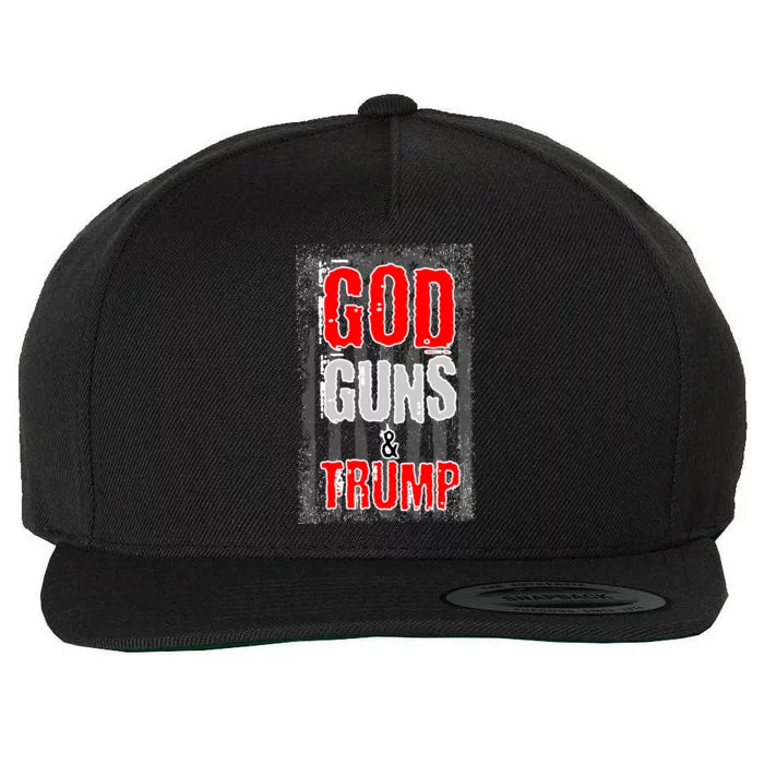 God Guns & Trump Wool Snapback Cap