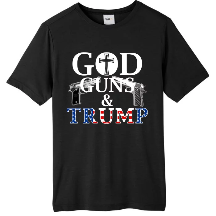 God Guns & Trump Donald President of the United States ChromaSoft Performance T-Shirt