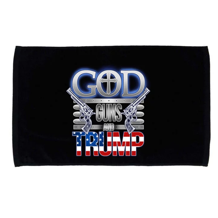 God Guns And Donald Trump Microfiber Hand Towel