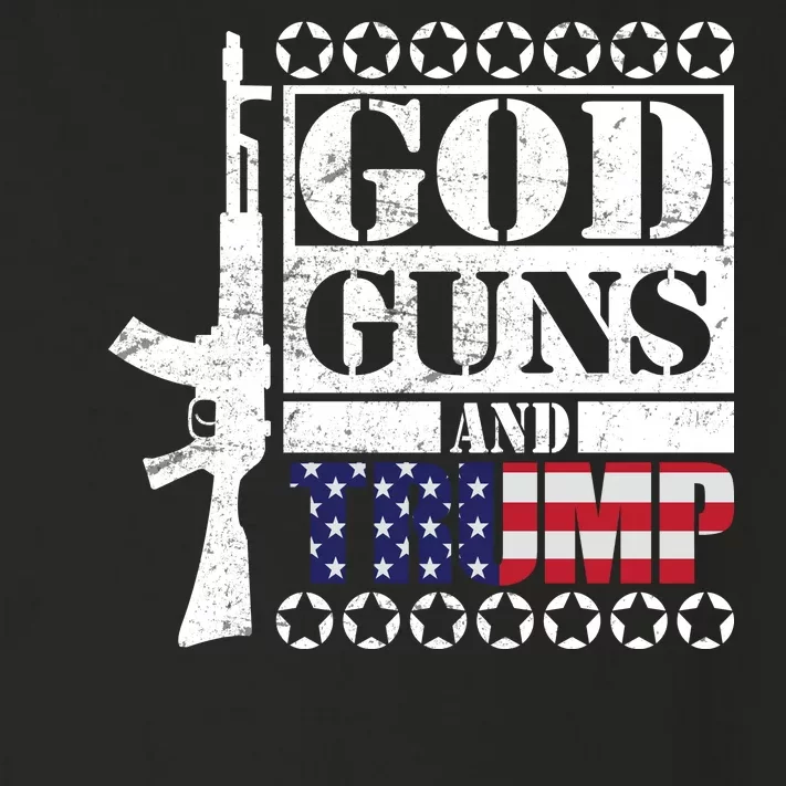 God Guns Trump Toddler Long Sleeve Shirt