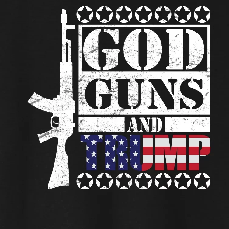 God Guns Trump Women's Crop Top Tee