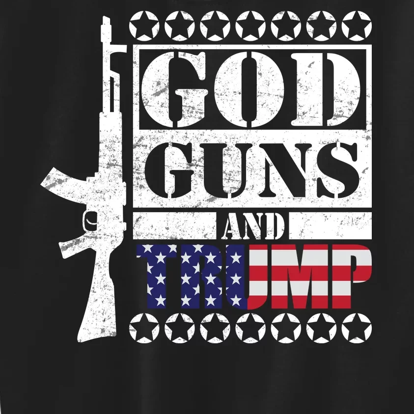 God Guns Trump Kids Sweatshirt