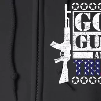 God Guns Trump Full Zip Hoodie