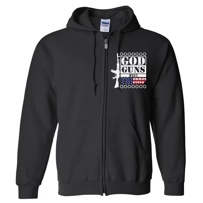 God Guns Trump Full Zip Hoodie