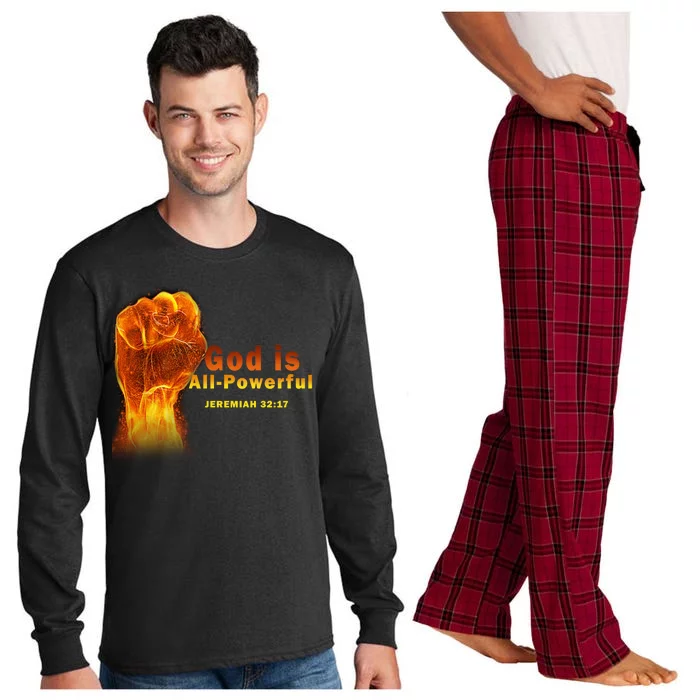 God is All-Powerful Long Sleeve Pajama Set