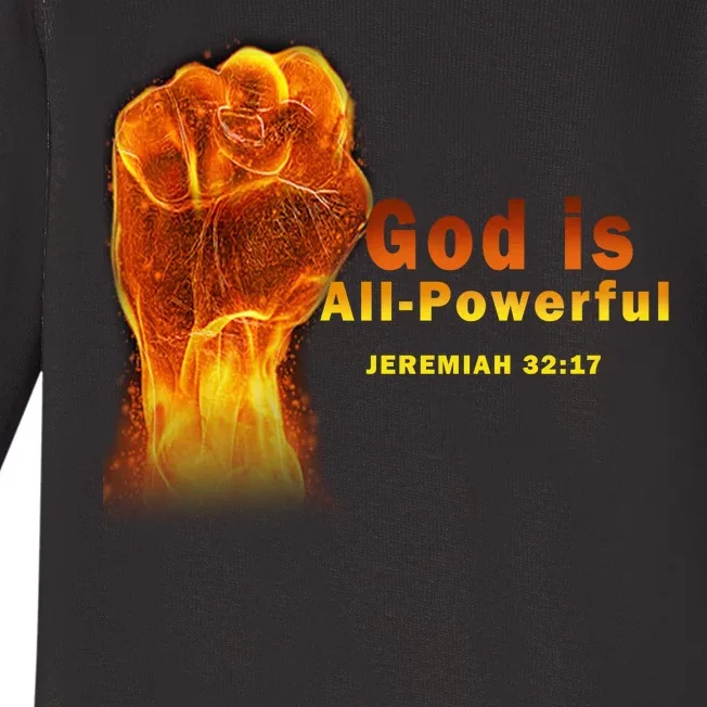 God is All-Powerful Baby Long Sleeve Bodysuit