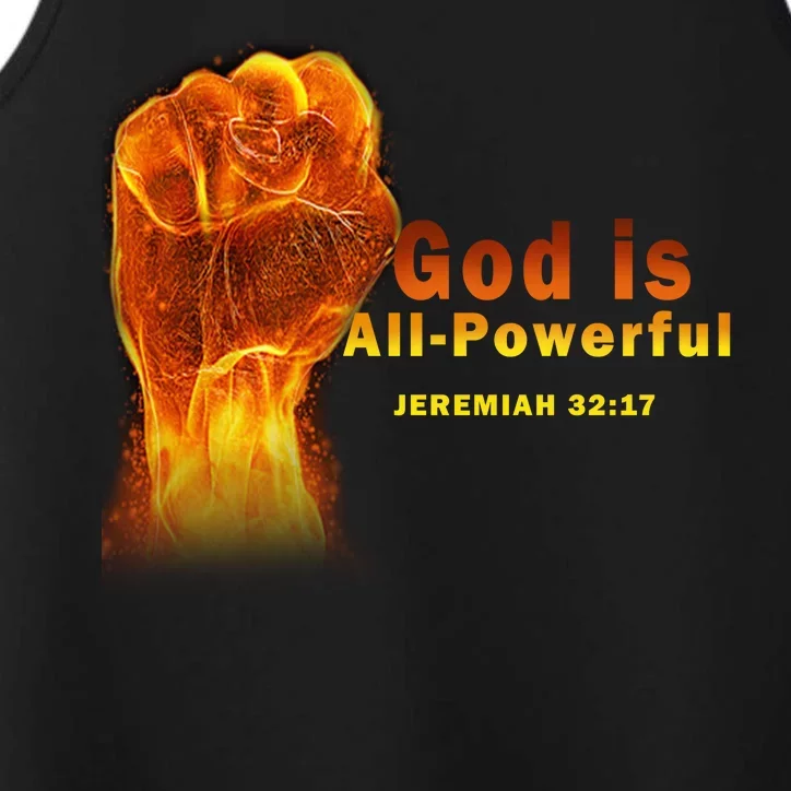 God is All-Powerful Performance Tank