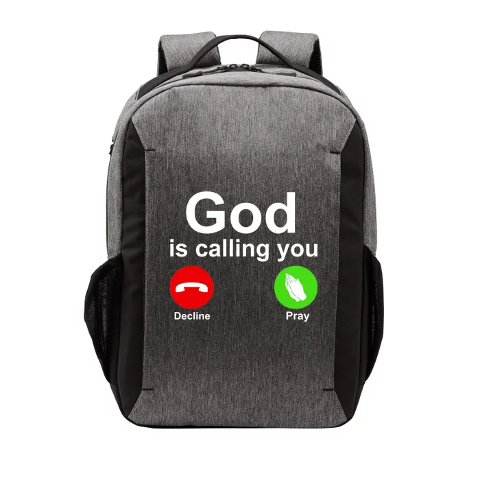 God Is Calling Decline or Pray Vector Backpack