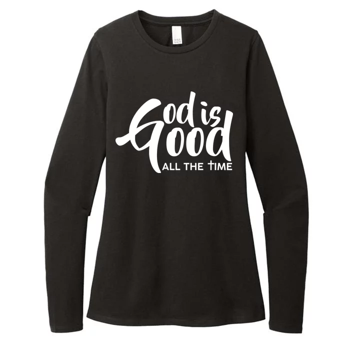 God is Good All the Time Womens CVC Long Sleeve Shirt