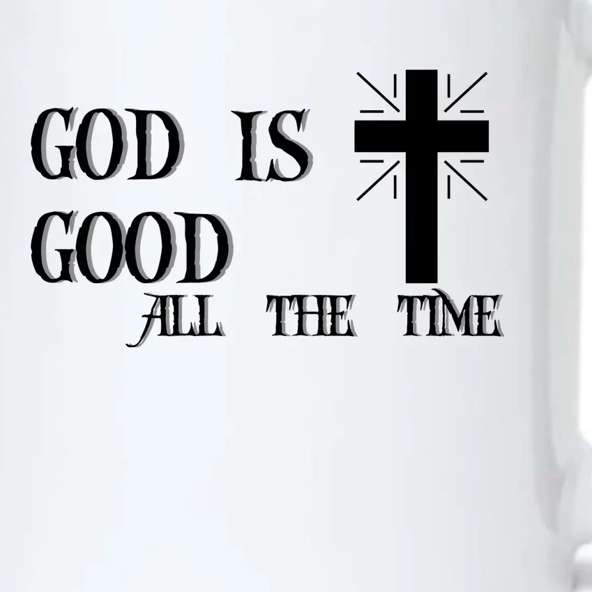 God Is Good All The Time With Cross Black Color Changing Mug