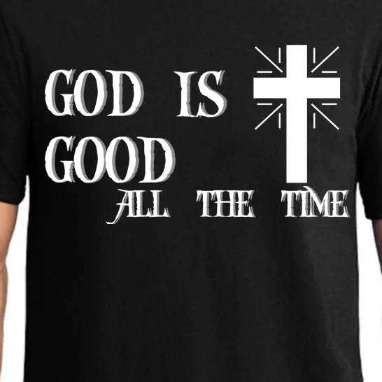 God Is Good All The Time With Cross Pajama Set