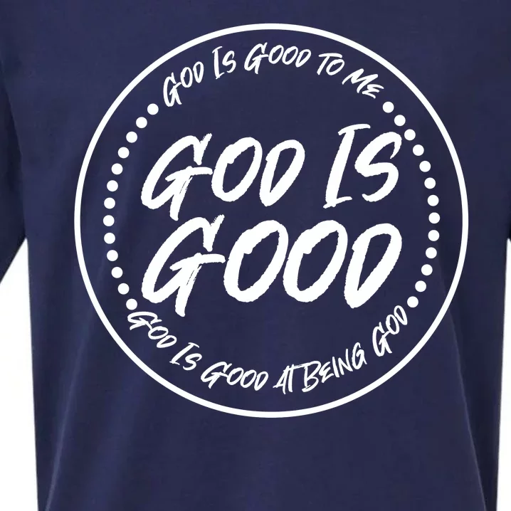 God is Good To Me  Good At Being God Sueded Cloud Jersey T-Shirt