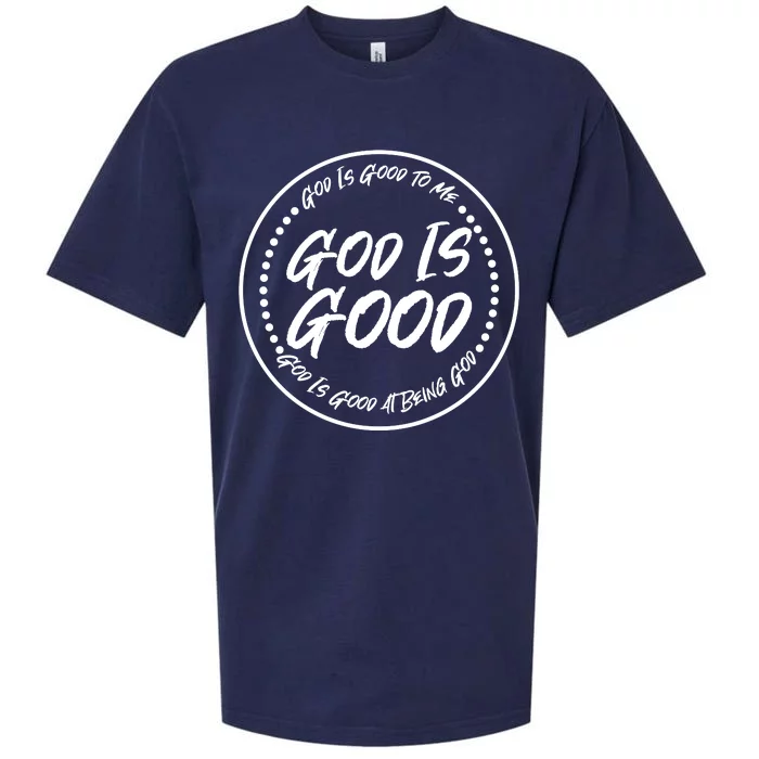 God is Good To Me  Good At Being God Sueded Cloud Jersey T-Shirt