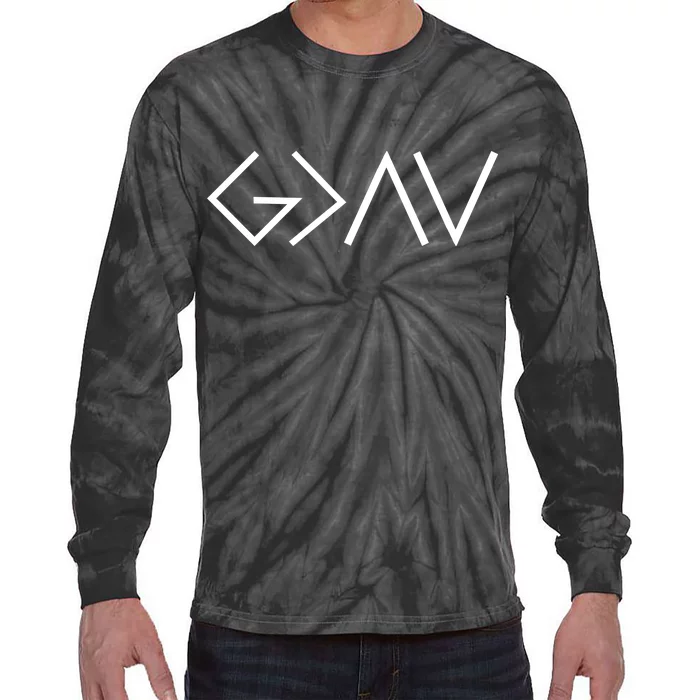 God is Greater Than Our Highs And Lows Tie-Dye Long Sleeve Shirt