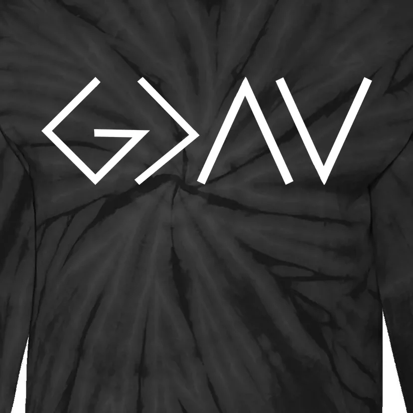 God is Greater Than Our Highs And Lows Tie-Dye Long Sleeve Shirt