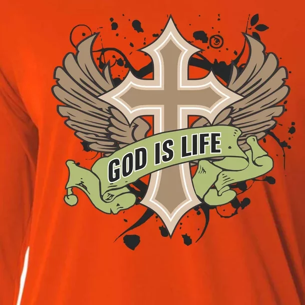 God is Life Cooling Performance Long Sleeve Crew