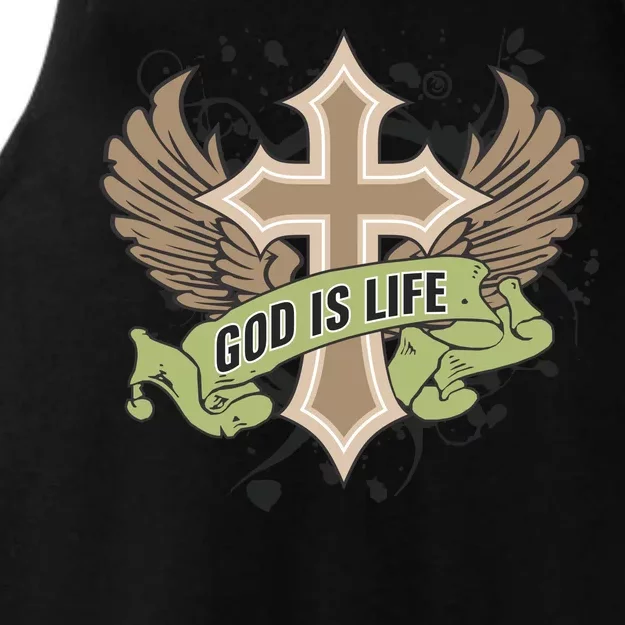 God is Life Ladies Tri-Blend Wicking Tank