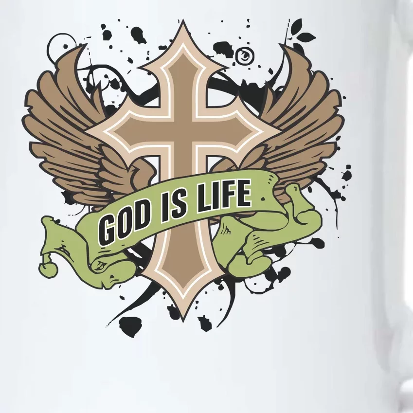 God is Life Black Color Changing Mug