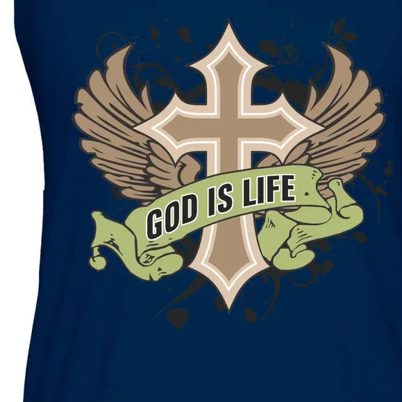 God is Life Ladies Essential Flowy Tank