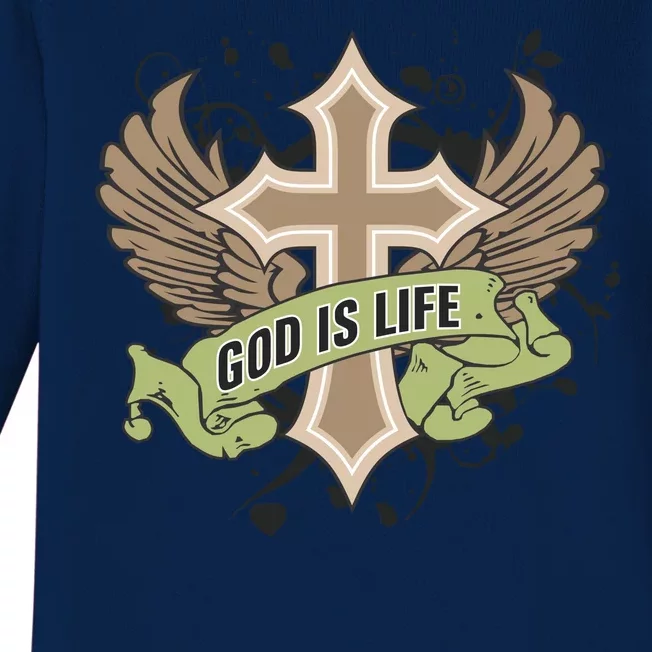 God is Life Baby Long Sleeve Bodysuit