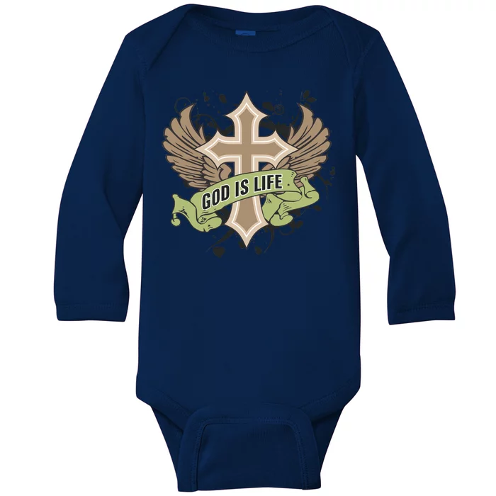 God is Life Baby Long Sleeve Bodysuit