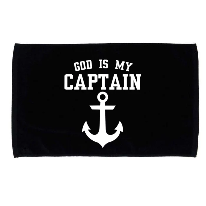 God Is My Captain Microfiber Hand Towel